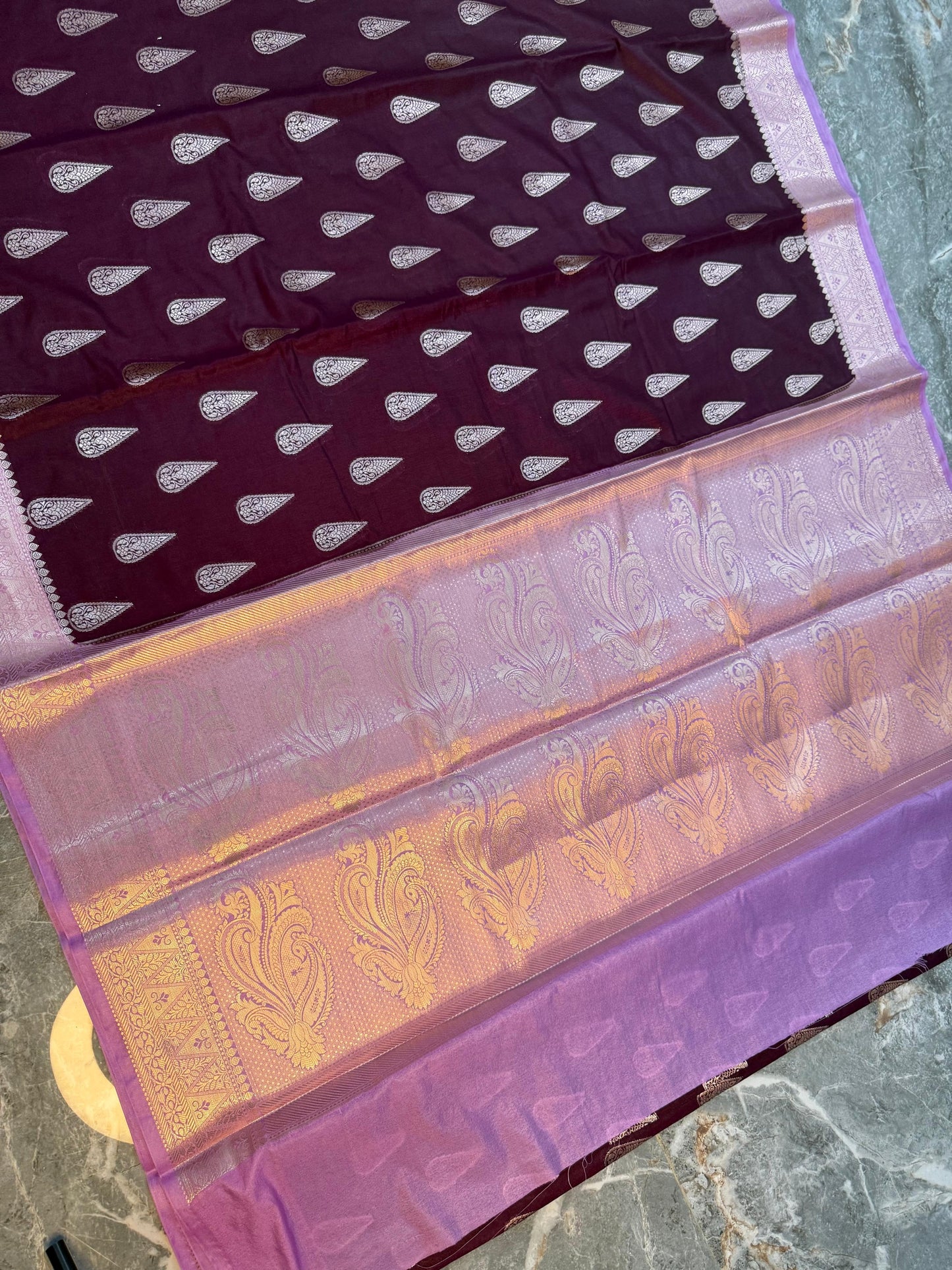 Banarasi Semi Katan Silk Saree - BSKSS0W23