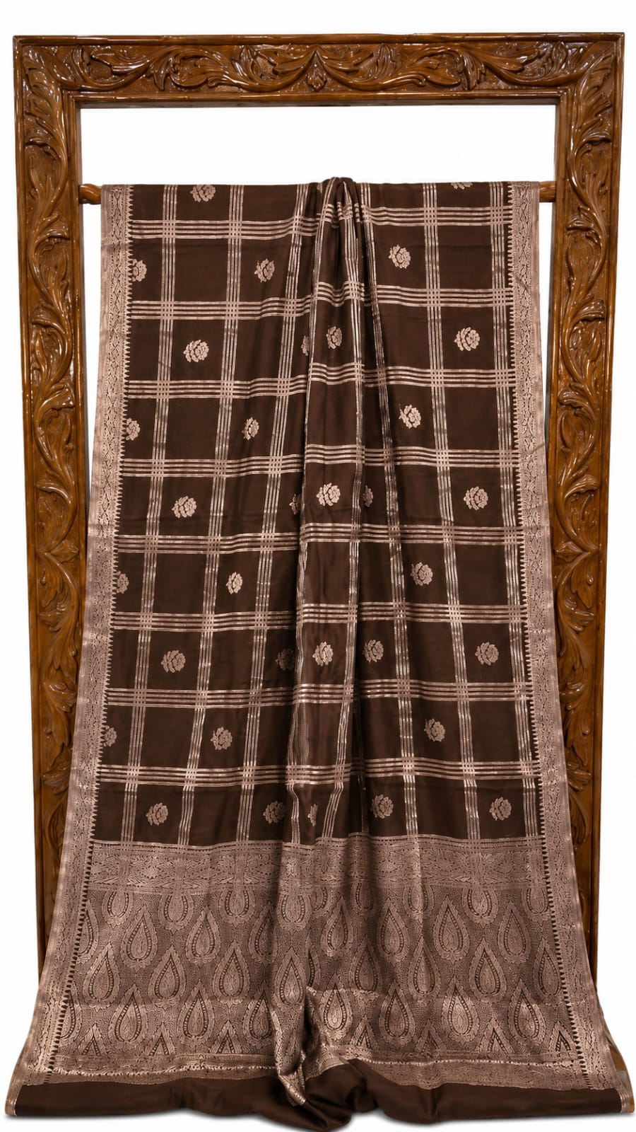 Banarasi Semi Katan Soft Silk Saree - BSKSCHB070