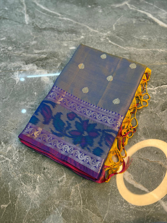 Banarasi Printed Soft Silk Saree with Buti Design - BPSSBGY094