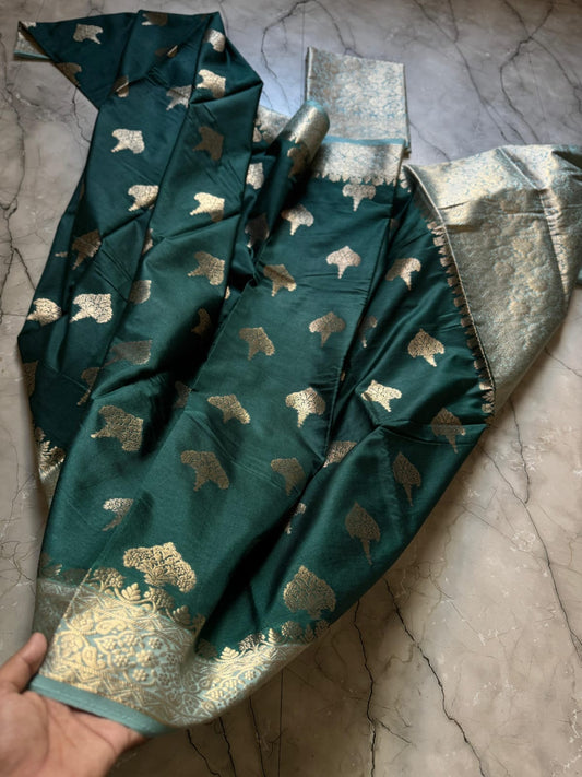 Banarasi Semi Katan Soft Silk Saree - BSKSSGG056
