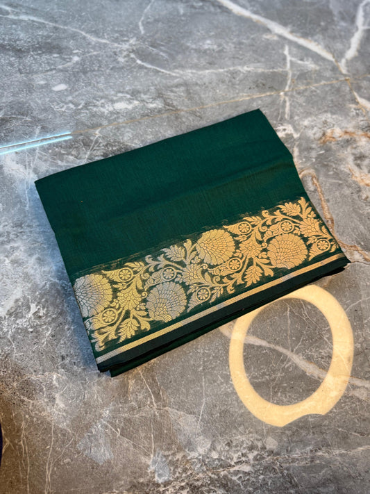 New Launch Banarasi Cotton Silk Saree | Self Colour Saree - BCSSCG74