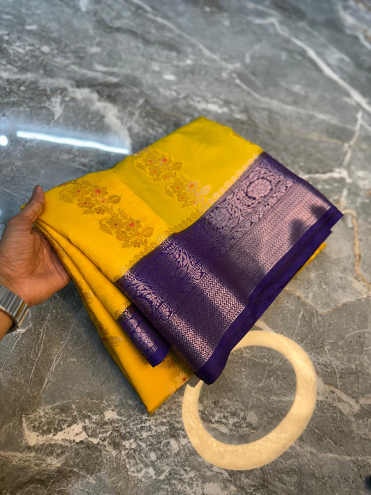 Banarasi Semi Katan Silk Saree - BSKSYW061