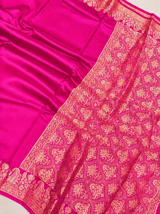 Banarasi Raw Mango Soft Silk Saree - BRMSPK049
