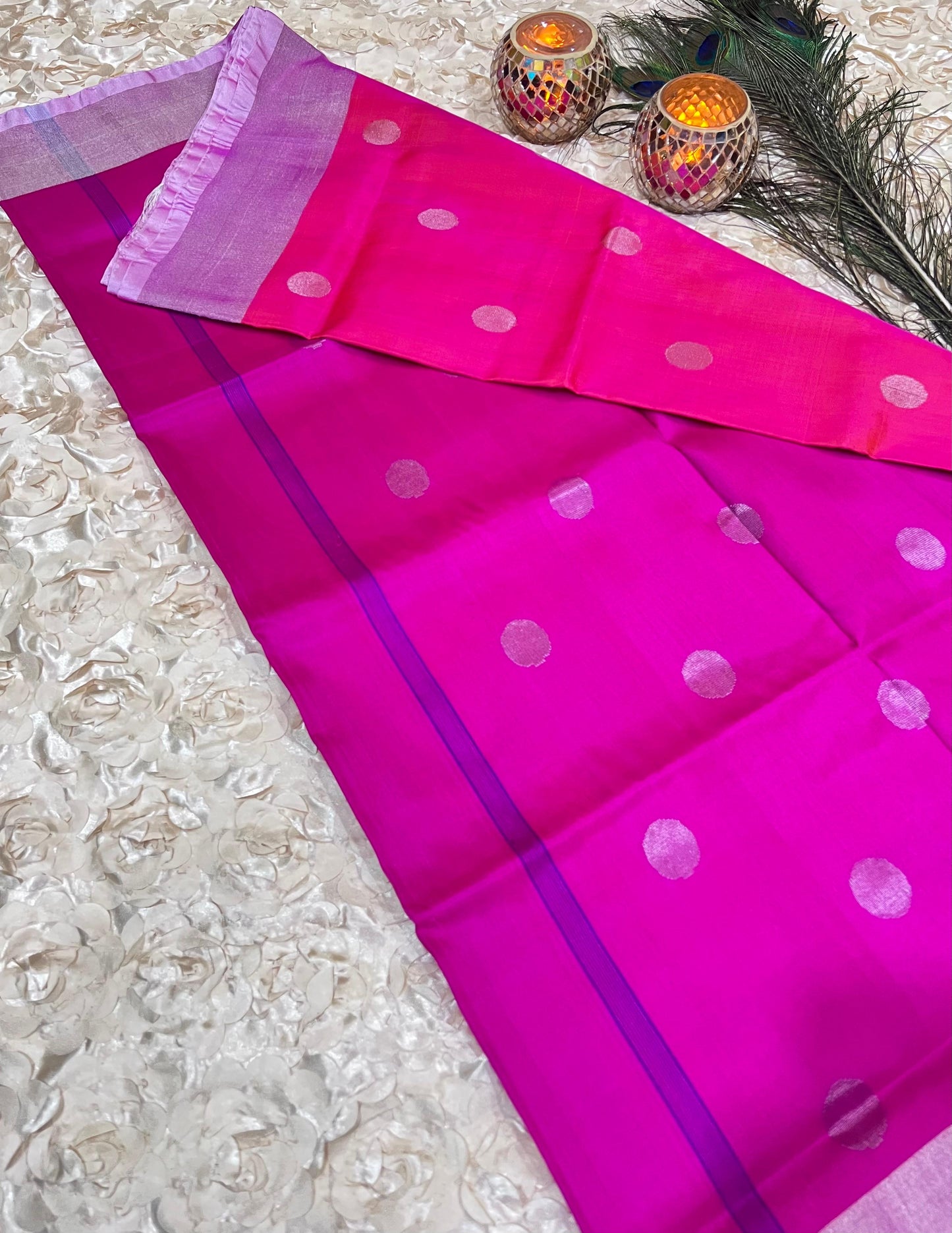 Uppada Silk Saree with Dollar Buta BAF304