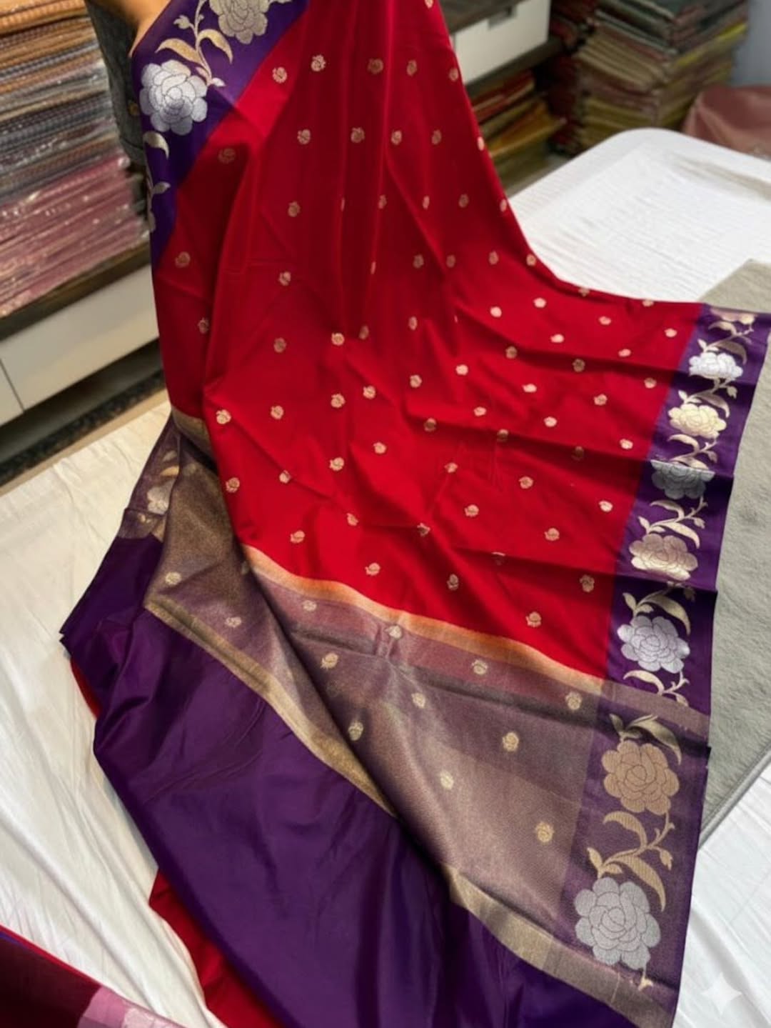 Banarasi Silk Double Dupion Saree - BSDDRP5