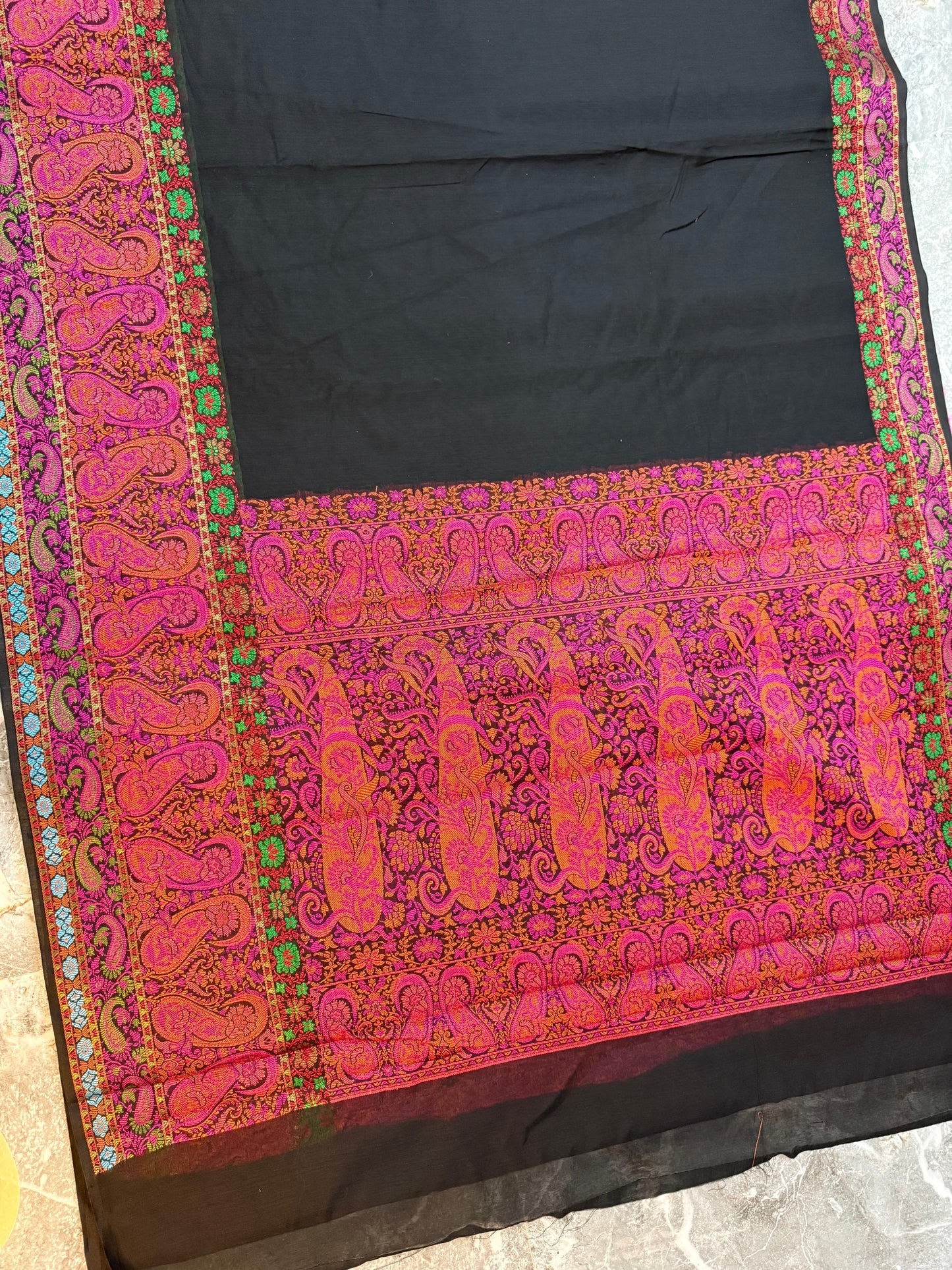 Premium Banarasi Cotton Silk Saree - PBCSSBK081