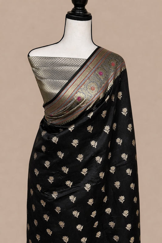 Banarasi Semi Katan Silk Saree - BSKBGB010