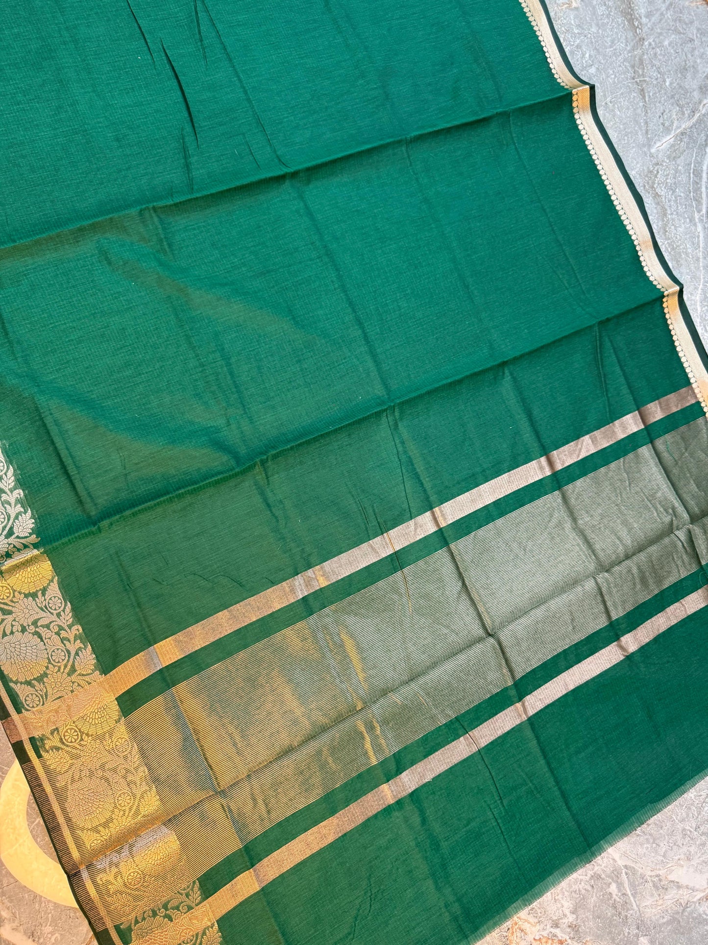 New Launch Banarasi Cotton Silk Saree | Self Colour Saree - BCSSCG74