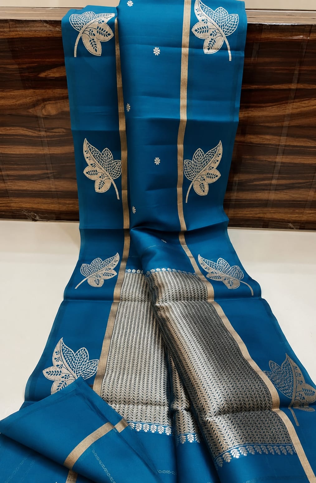 Semi Katan Silk Saree | New Launch Banarasi Kora Organza Saree - SKSKOTB071