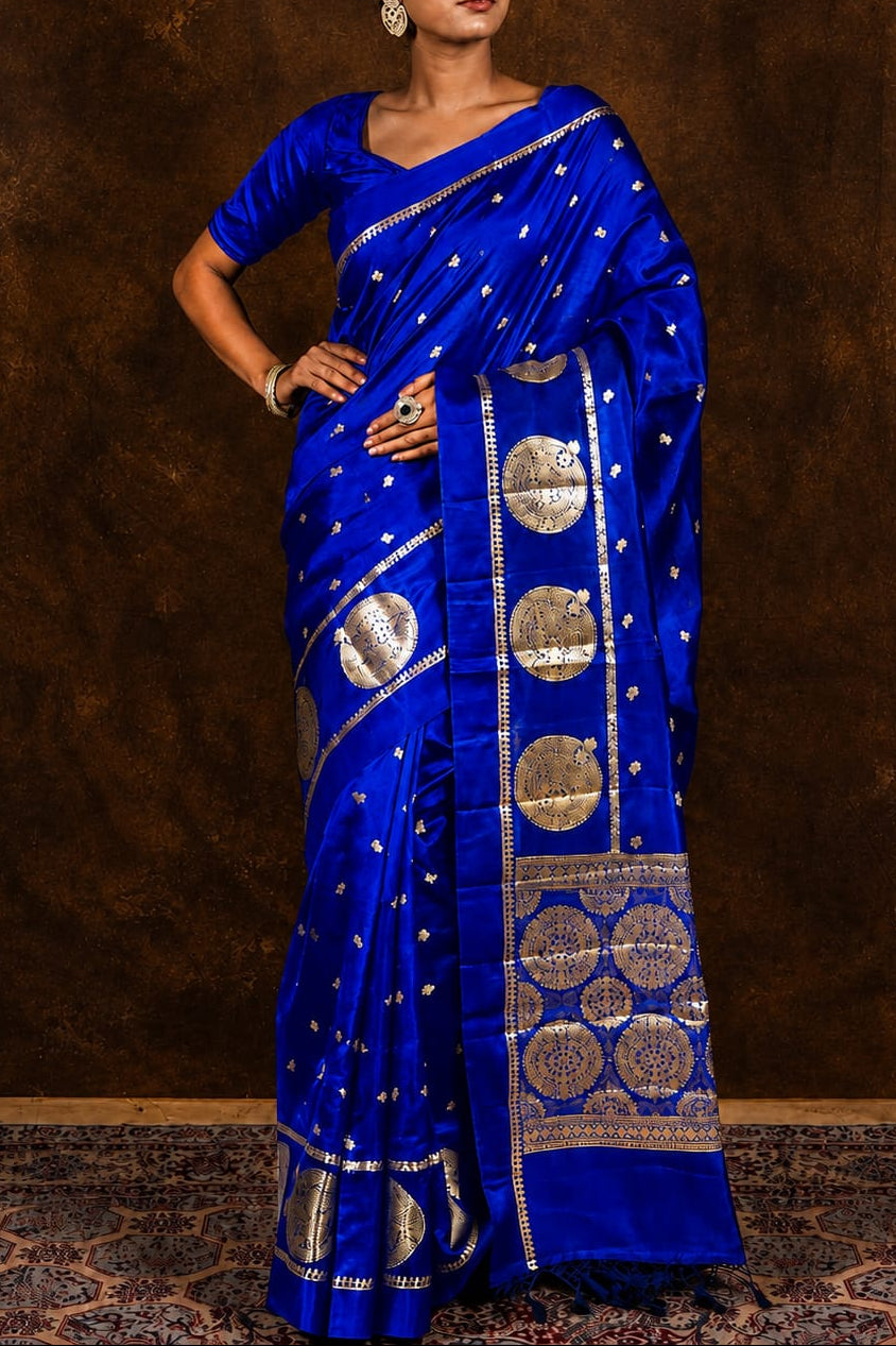 Banarasi Semi Katan Soft Silk Saree – BSKSSB097