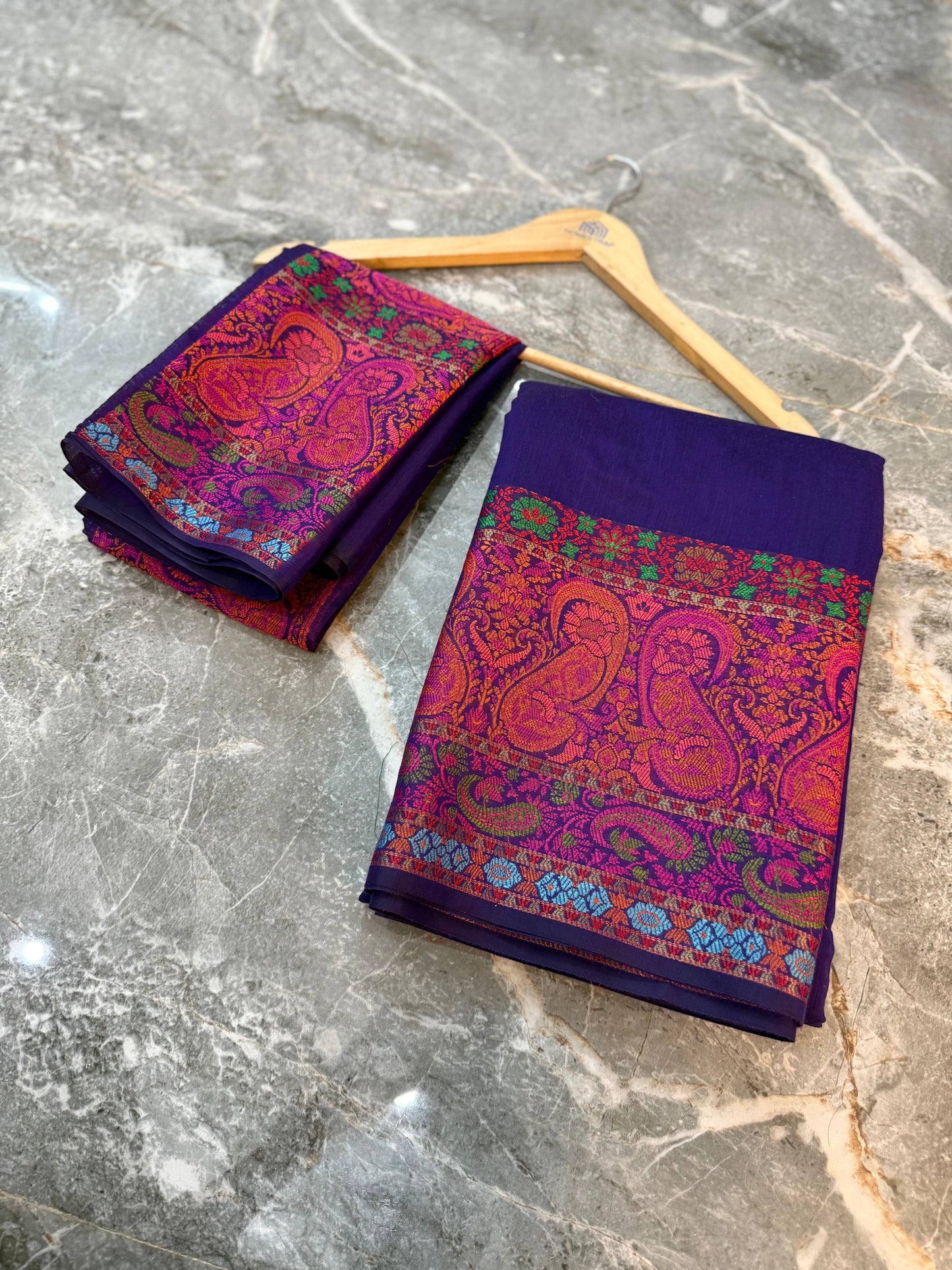 Premium Banarasi Cotton Silk Saree - PBCSSRB083