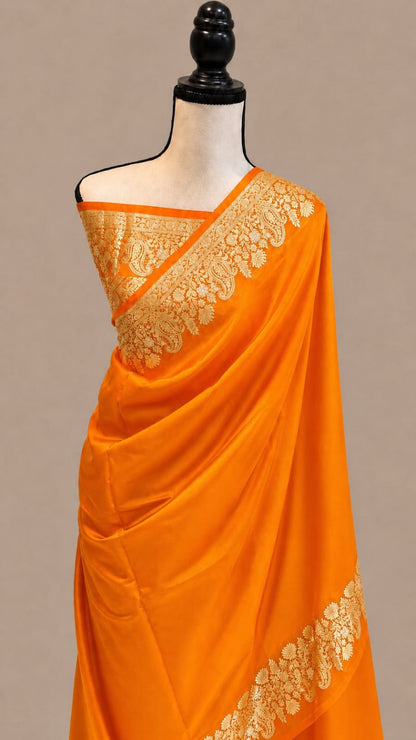 Banarasi Raw Mango Soft Silk Saree - BRMSOE047