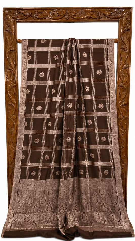 Banarasi Semi Katan Soft Silk Saree - BSKSCHB070