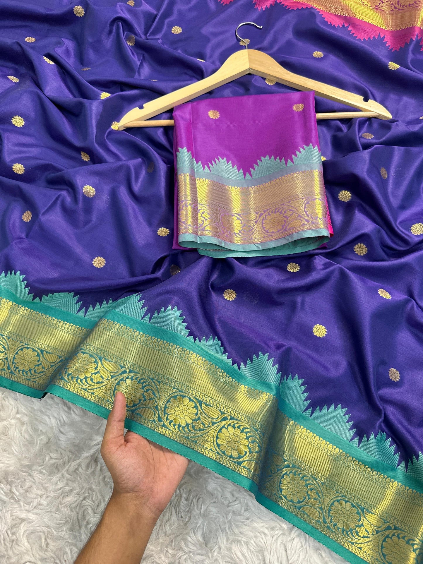 Banarasi Katan Silk Saree - BKSSBP0023