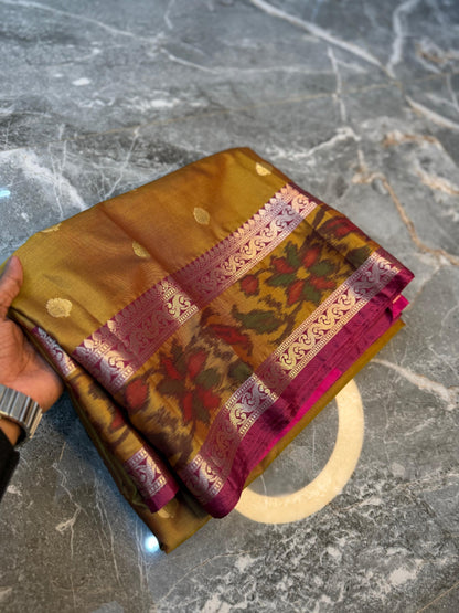Banarasi Printed Soft Silk Saree with Buti Design - BPSSBOY092