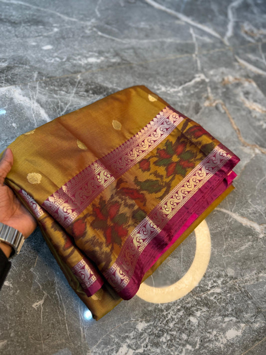 Banarasi Printed Soft Silk Saree with Buti Design - BPSSBOY092