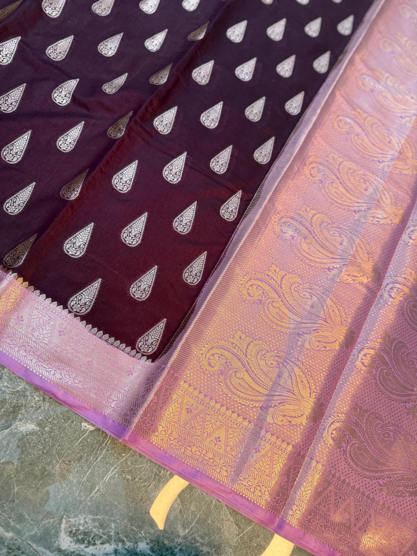 Banarasi Semi Katan Silk Saree - BSKSS0W23