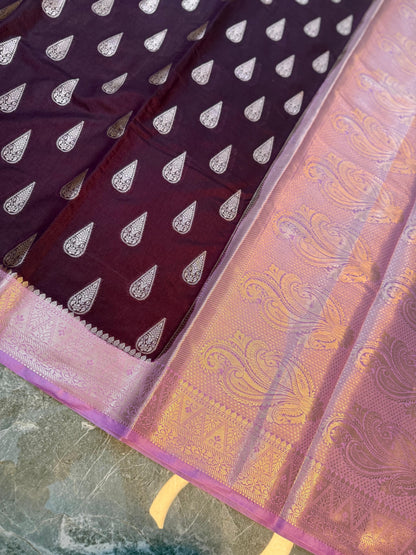 Banarasi Semi Katan Silk Saree - BSKSS0W23