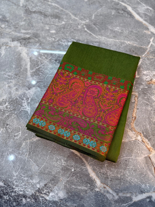 Premium Banarasi Cotton Silk Saree - PBCSSPG084