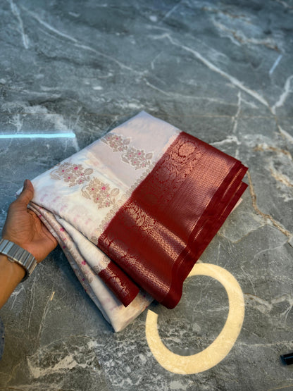 Banarasi Semi Katan Silk Saree - BSKSRD063