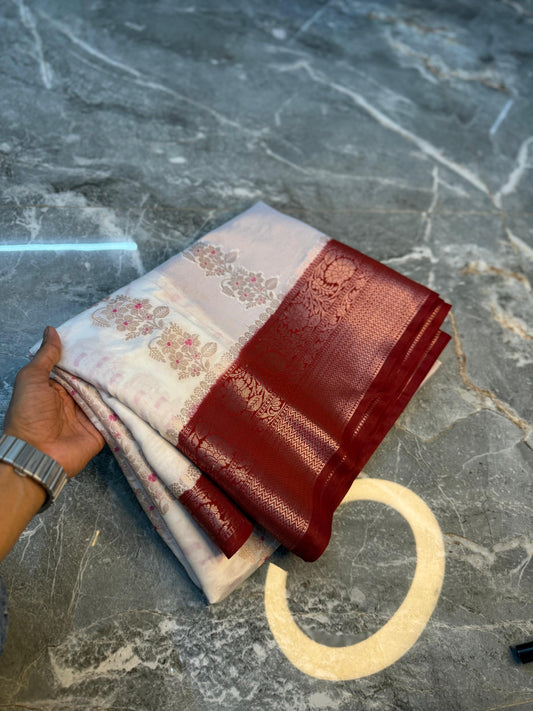 Banarasi Semi Katan Silk Saree - BSKSRD063