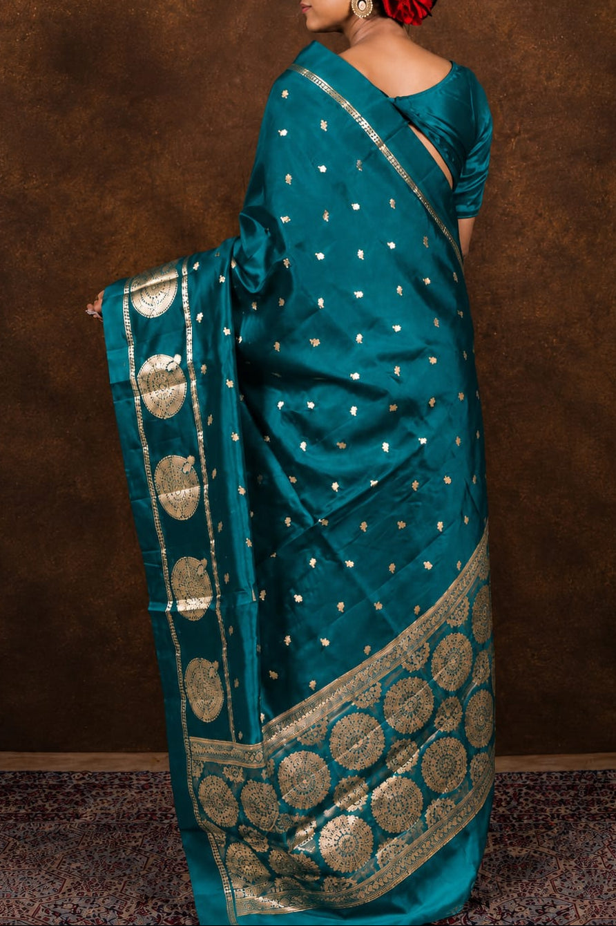 Banarasi Semi Katan Soft Silk Saree – BSKSSB098