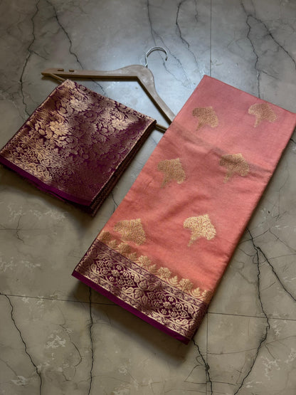 Banarasi Semi Katan Soft Silk Saree - BSKSSPP059