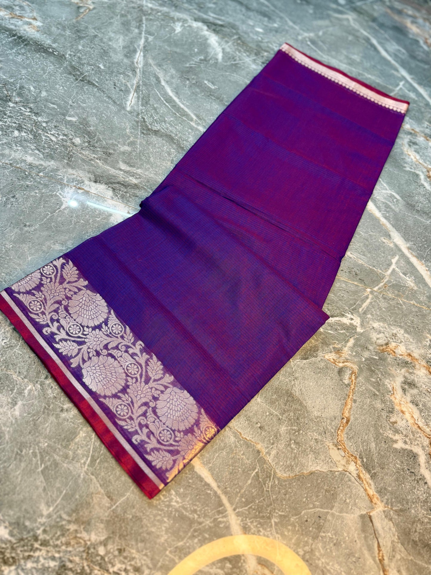 New Launch Banarasi Cotton Silk Saree | Self Colour Saree - BCSSCP73