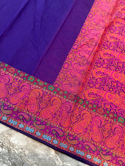 Premium Banarasi Cotton Silk Saree - PBCSSRB083