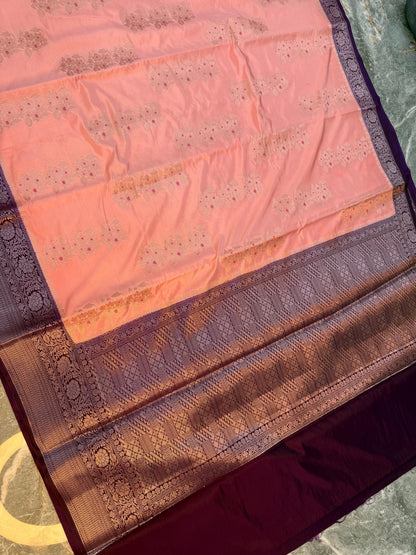 Banarasi Semi Katan Silk Saree - BSKSPK062