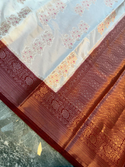 Banarasi Semi Katan Silk Saree - BSKSRD063