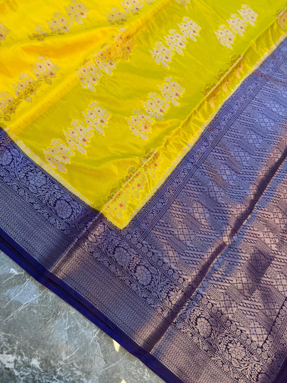 Banarasi Semi Katan Silk Saree - BSKSYW061