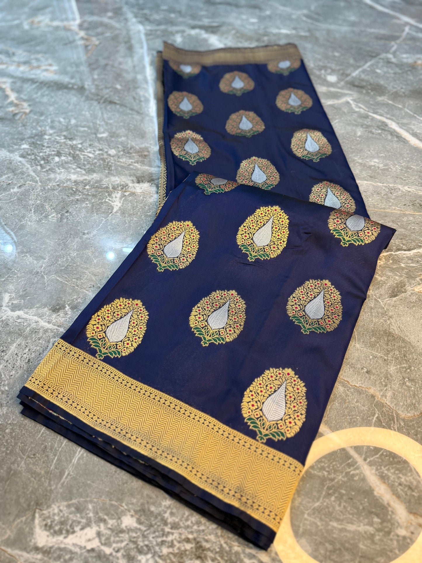 Banarasi Premium Mashru Katan Silk Saree - BPMKSRB08