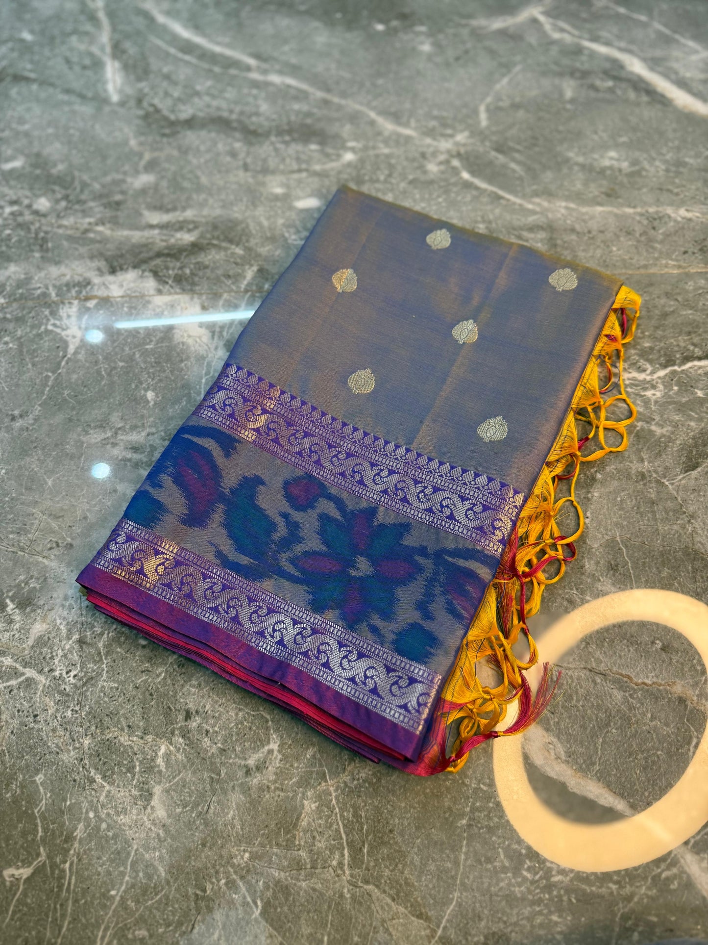 Banarasi Printed Soft Silk Saree with Buti Design - BPSSBGY094