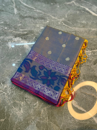 Banarasi Printed Soft Silk Saree with Buti Design - BPSSBGY094