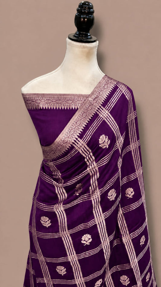 Banarasi Semi Katan Soft Silk Saree - BSKSCHP066