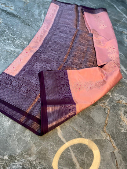 Banarasi Semi Katan Silk Saree - BSKSPK062