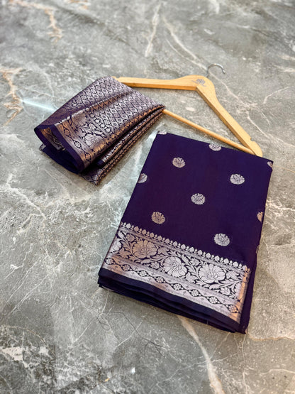 Banarasi Katan Dupian Soft Silk Saree - BKDSSPE034