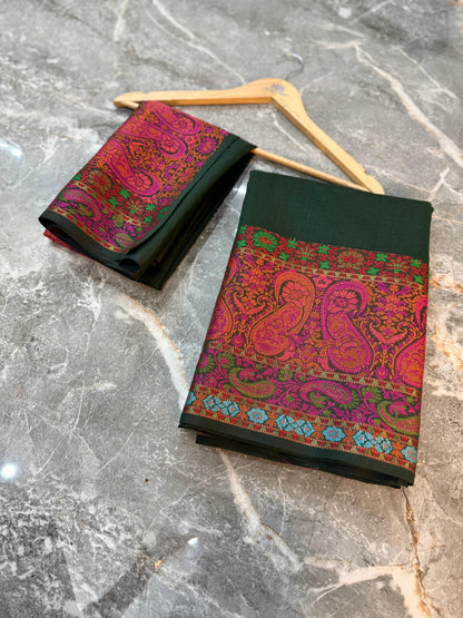 Premium Banarasi Cotton Silk Saree - PBCSSDG086