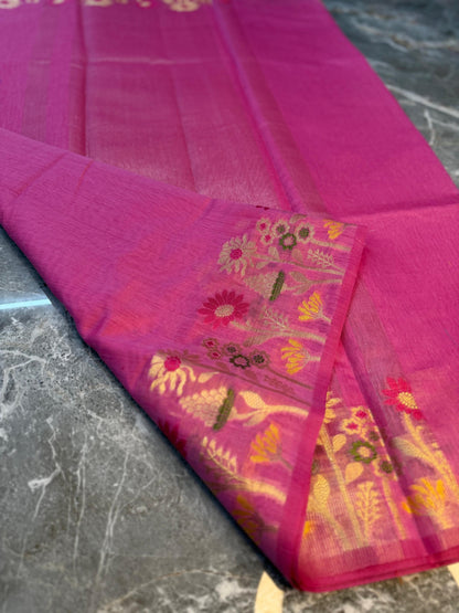 Heritage Banarasi Cotton Soft Silk Saree - HBCSS10