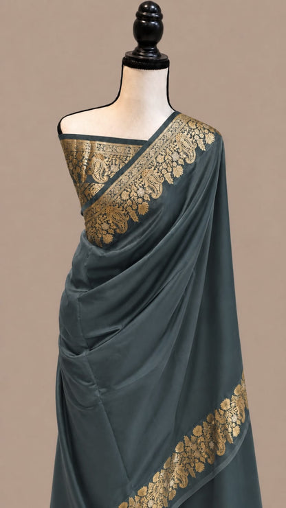 Banarasi Raw Mango Soft Silk Saree - BRMSDG043