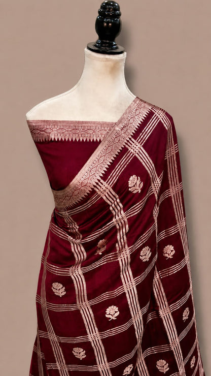 Banarasi Semi Katan Soft Silk Saree - BSKSCHB070