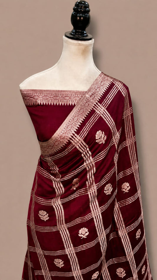 Banarasi Semi Katan Soft Silk Saree - BSKSCHB070
