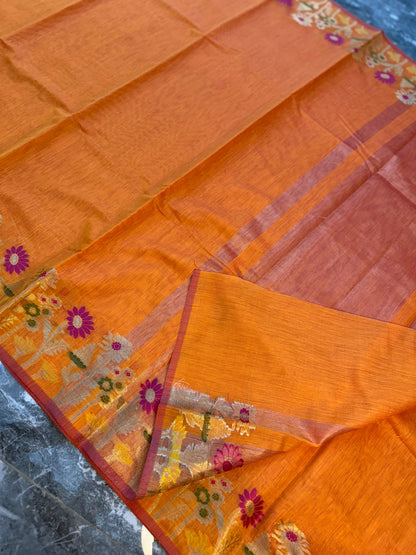 Heritage Banarasi Cotton Soft Silk Saree - HBCSS12