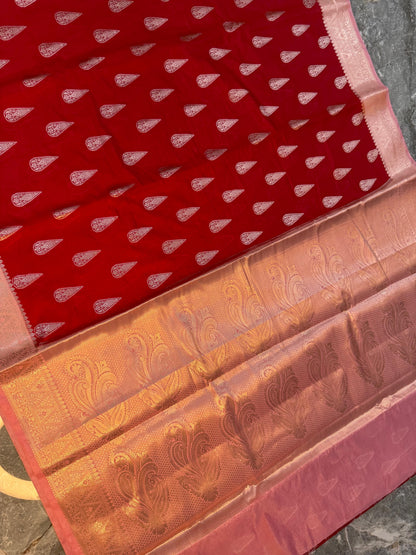 Banarasi Semi Katan Silk Saree - BSKSS0B21