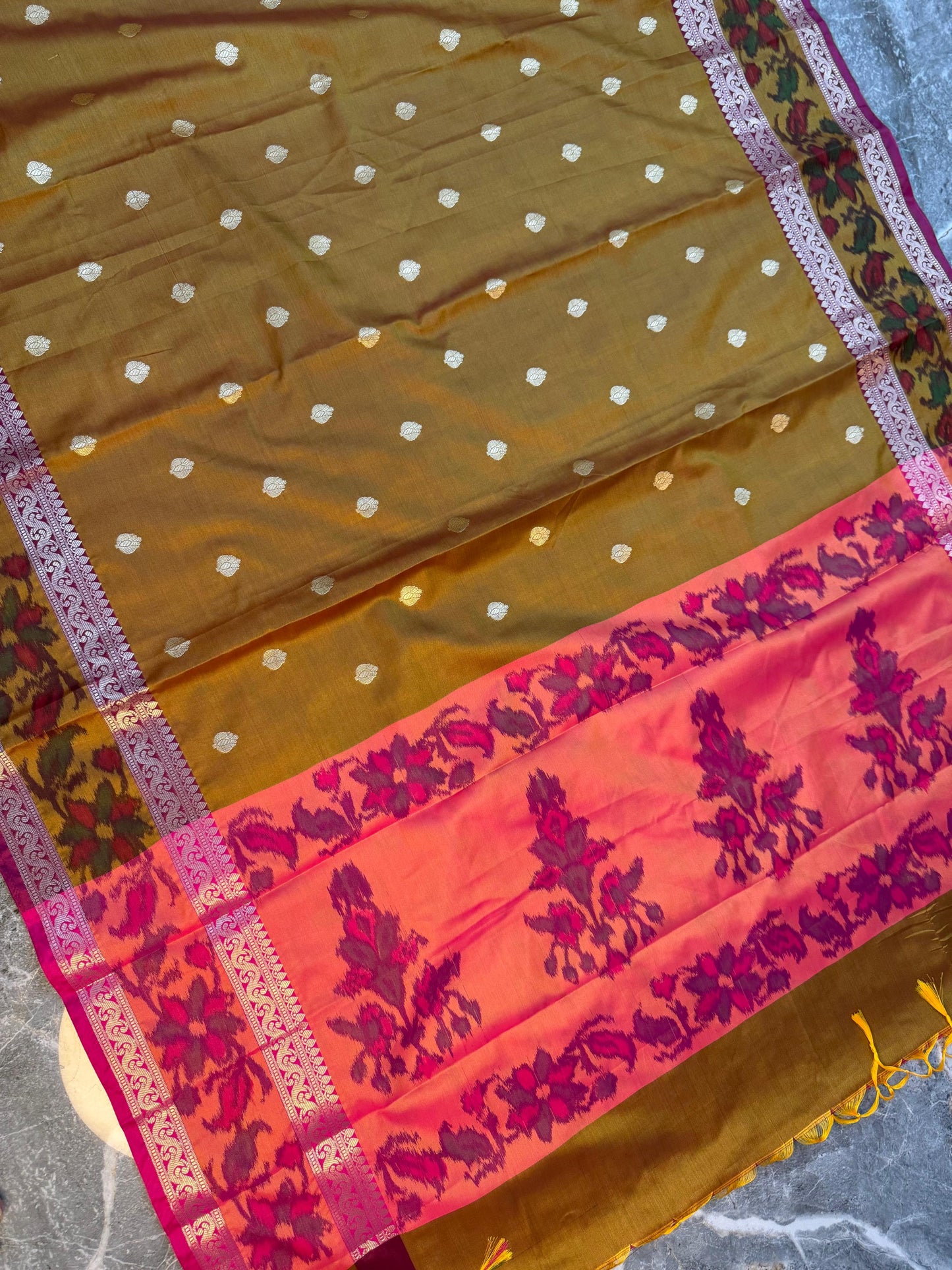 Banarasi Printed Soft Silk Saree with Buti Design - BPSSBOY092