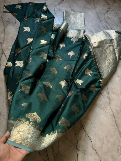 Banarasi Semi Katan Soft Silk Saree - BSKSSGG056