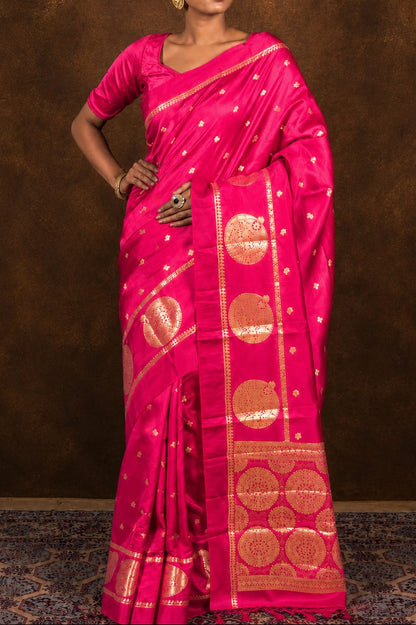 Banarasi Semi Katan Soft Silk Saree – BSKSSP101