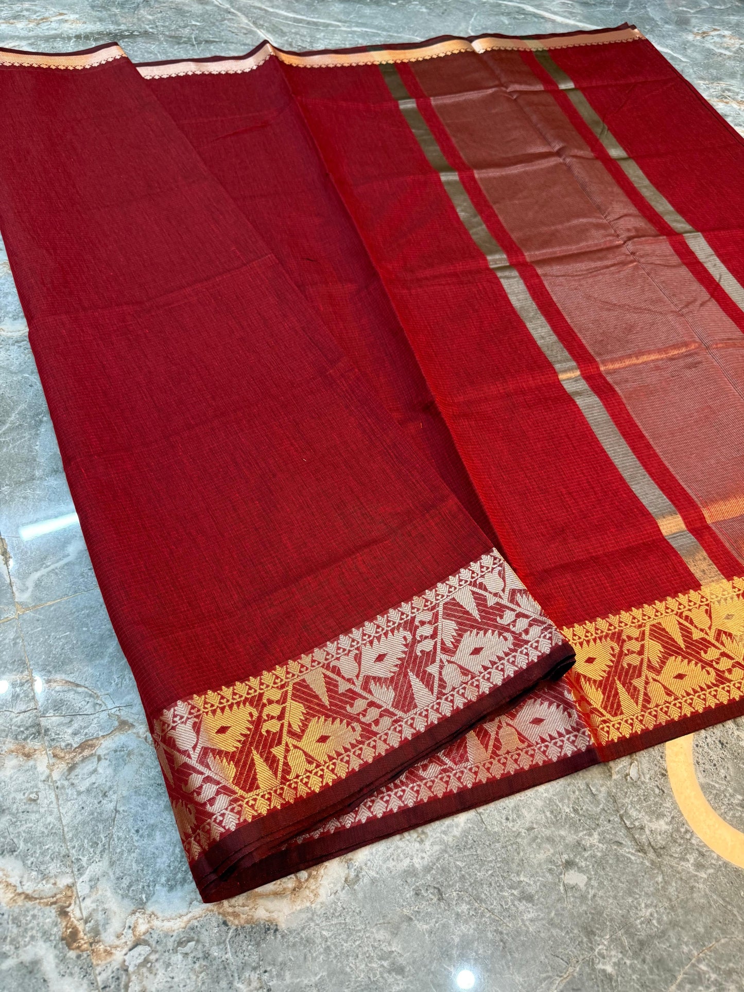 Banarasi Cotton Silk Saree - BCSTBSM04