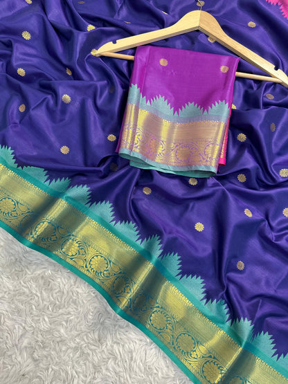 Banarasi Katan Silk Saree - BKSSBP0023